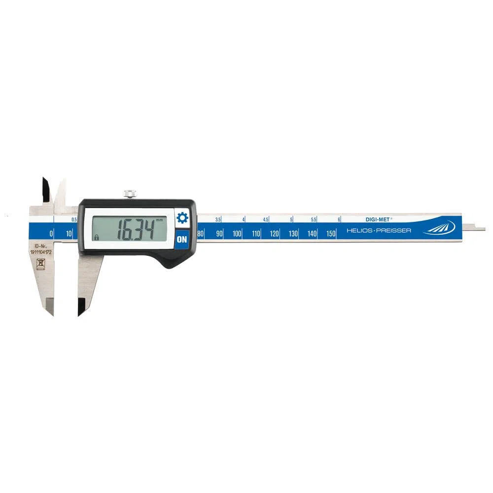 Helios Preisser Taschenmessschieber DIGI-MET (Messbereich: 0 – 150 mm, Schnabellänge: 40, Ablesung, 0,01) 1320 417