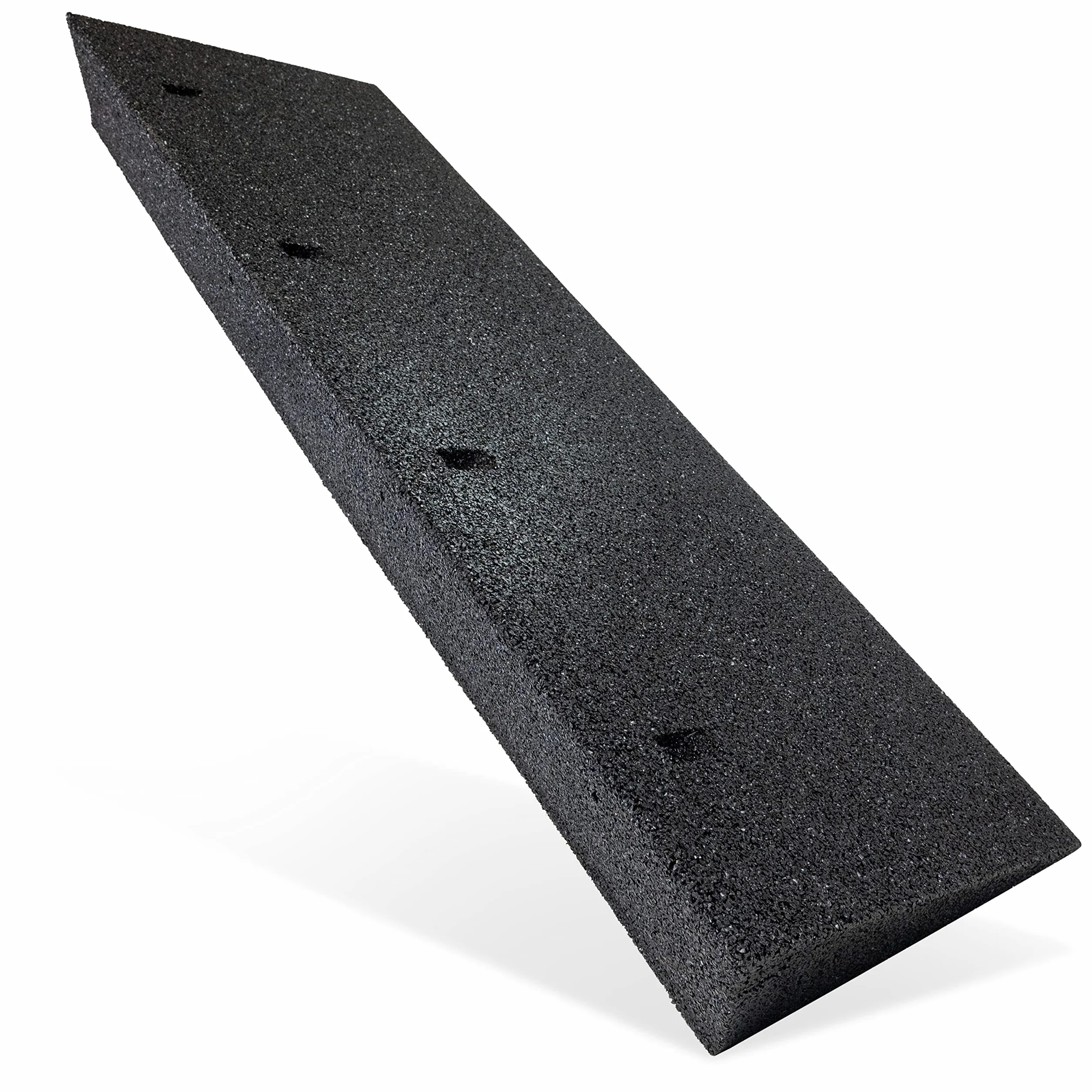 HASKYY Bordsteinrampe Gummi schwarz I Breite: 100 cm I Höhe: 110mm I Rampe Gummikeil Rollstuhlrampe Auffahrrampe Auffahrkeil Auffahrhilfe Türschwellenrampe Autorampe