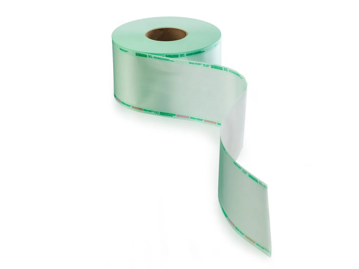 Sterilisationsrolle Sterilfolie auf Rolle 200 Meter für Autoklaven mit Indikator Breite 150 mm