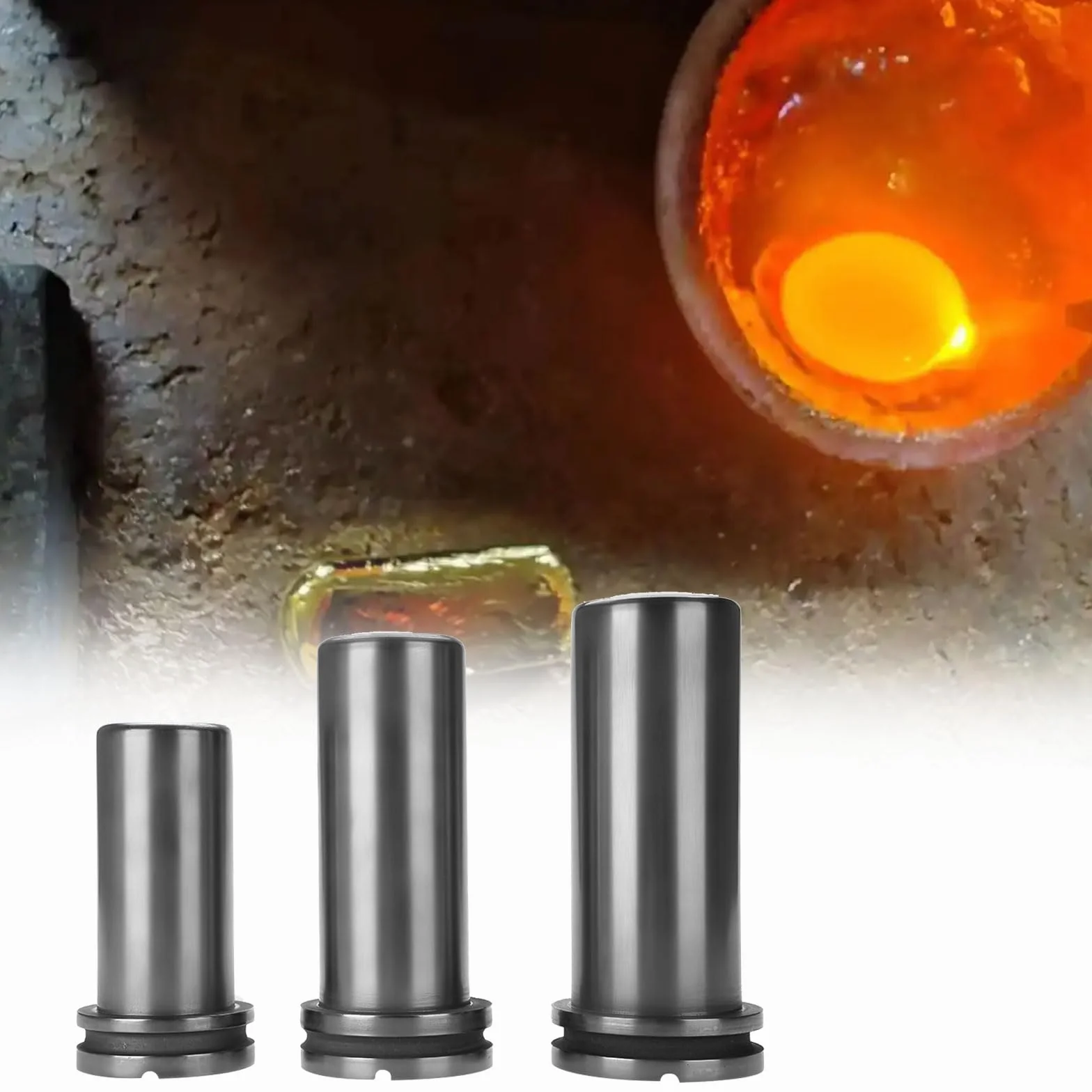 Graphites Crucible 1 kg 2 kg 3 kg Schmelzbarrenform aus Messing Aluminium Schmuckguss Elektro-Goldguss