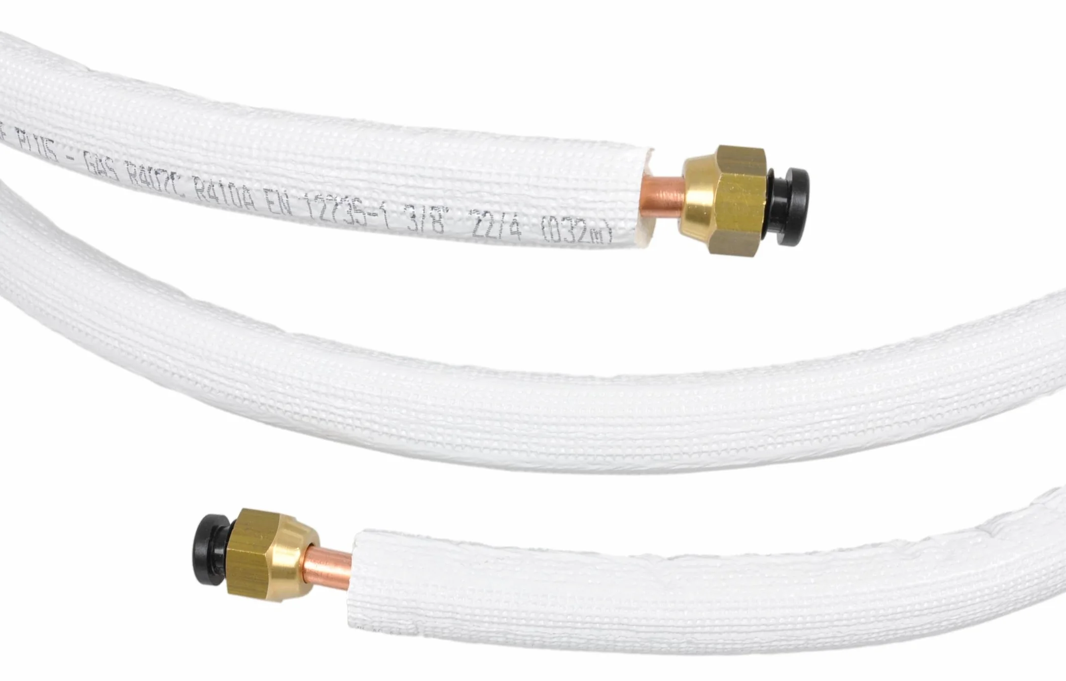 Kupferrohr Isoliert für Split-Klimaanlagen 1/4" + 3/8" Kältemittelleitung R32 R410A R407C 1m