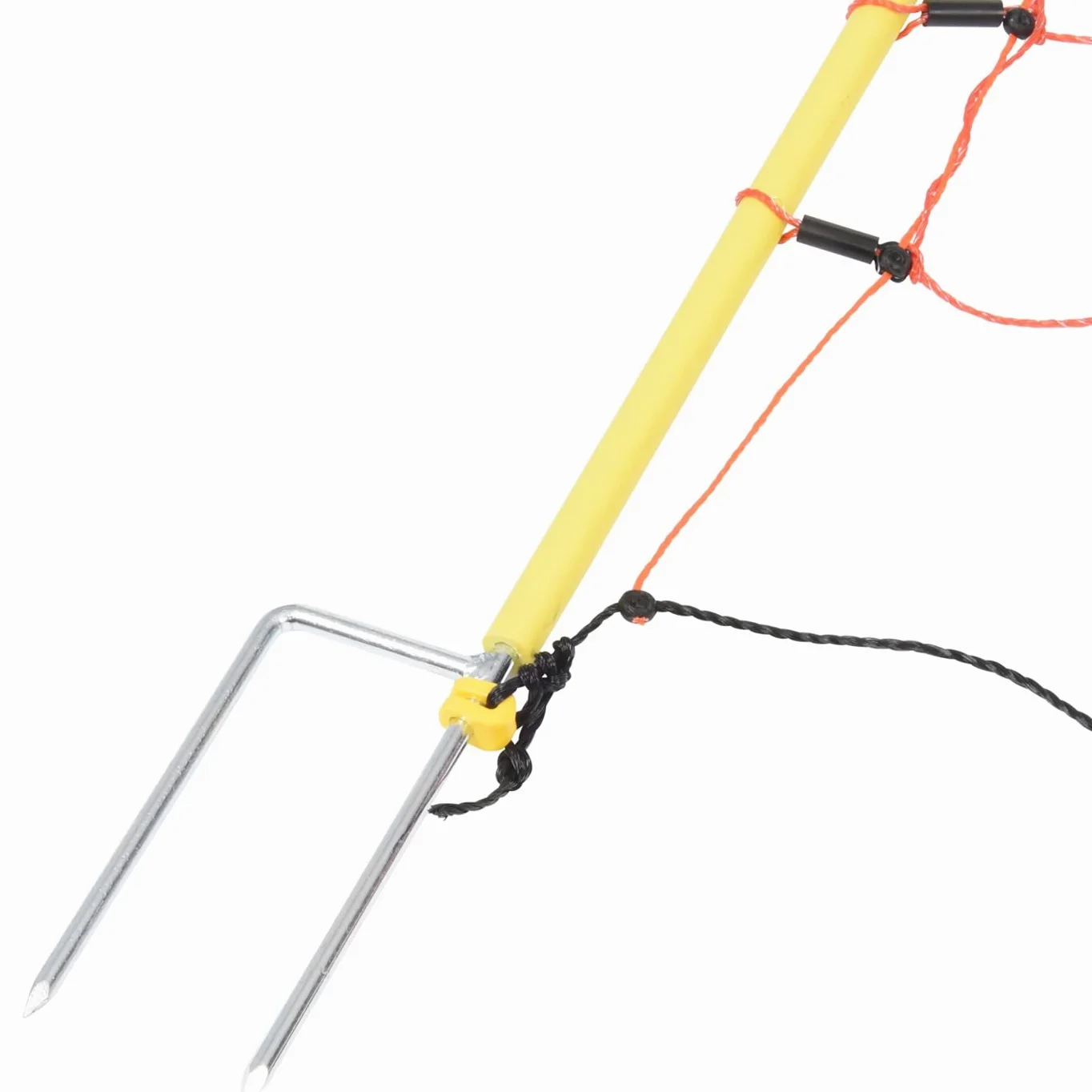 VOSS.farming 50m Elektrozaun-Netz, Schafzaun, Schafnetz, 90cm, 2 Spitzen, orange