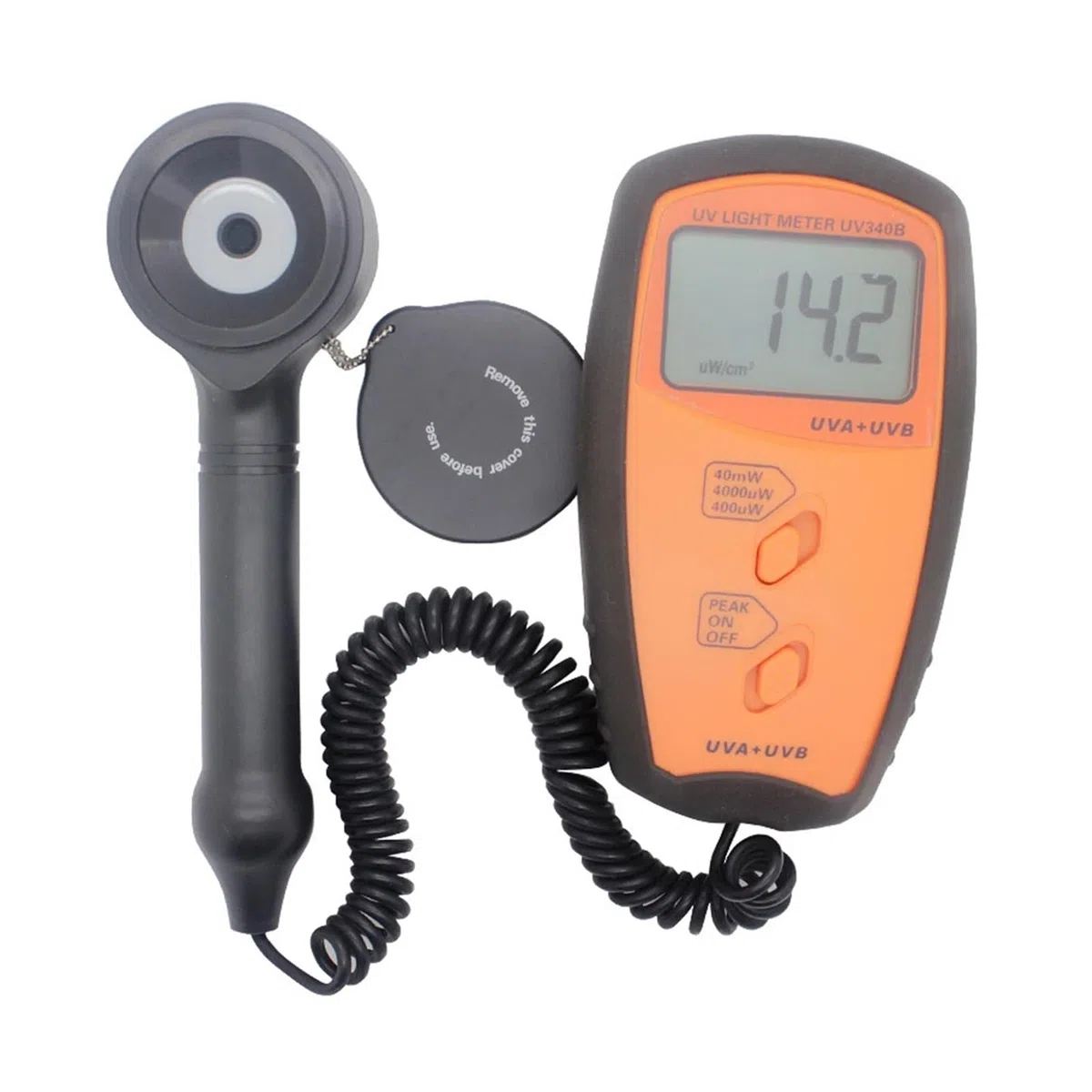 UV-Messgerät Professionelles UV-Lichtmessrät, UV-Radiometer, LCD-Display, UVA- und UVB-Messwerkzeu, hochpräziser UV-Detektor, 280 nm-380 nm