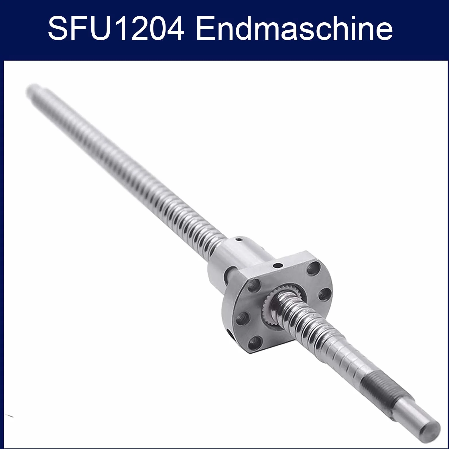 SFU1204 Kugelumlaufspindel Set 300mm Gewindespindel Edelstahl Kugelumlaufspindel mit BK10 / BF10 Unterstützung, Muttergehäuse und Kupplungssatz CNC Teile