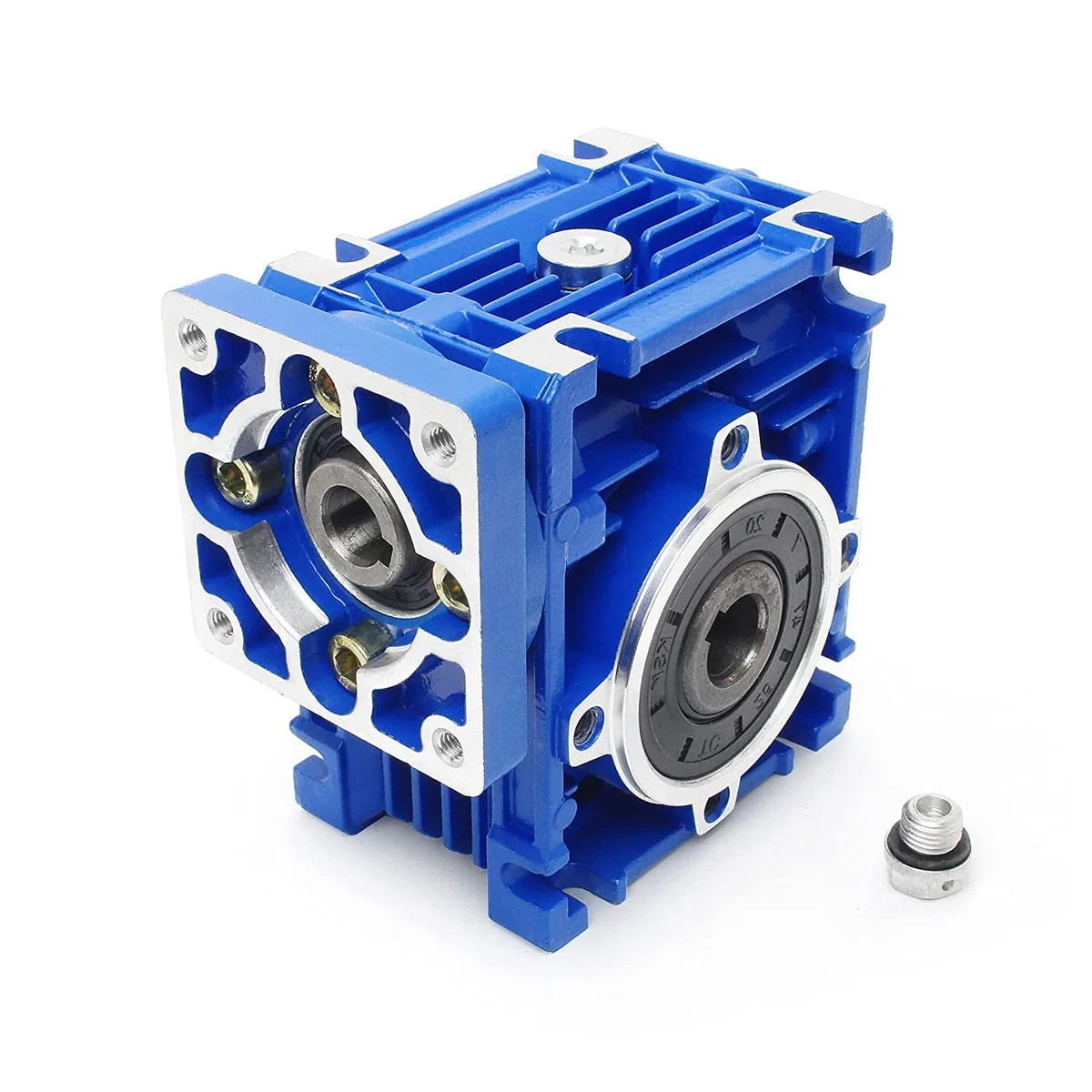 RATTMMOTOR NMRV030 Schneckengetriebe Hohes Drehmoment Eingang 11mm Ausgang 14mm Untersetzungsverhältnis 5:1 für Nema23 Schrittmotor