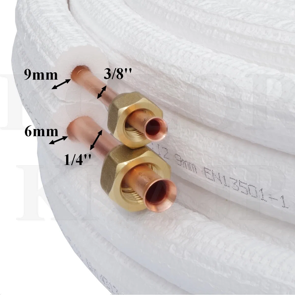 Kupferrohr Kältemittelleitung 1/4" 3/8" 1m-25m Klimaanlage Wärmepumpe R134a R290 R407C R404H R507 5m