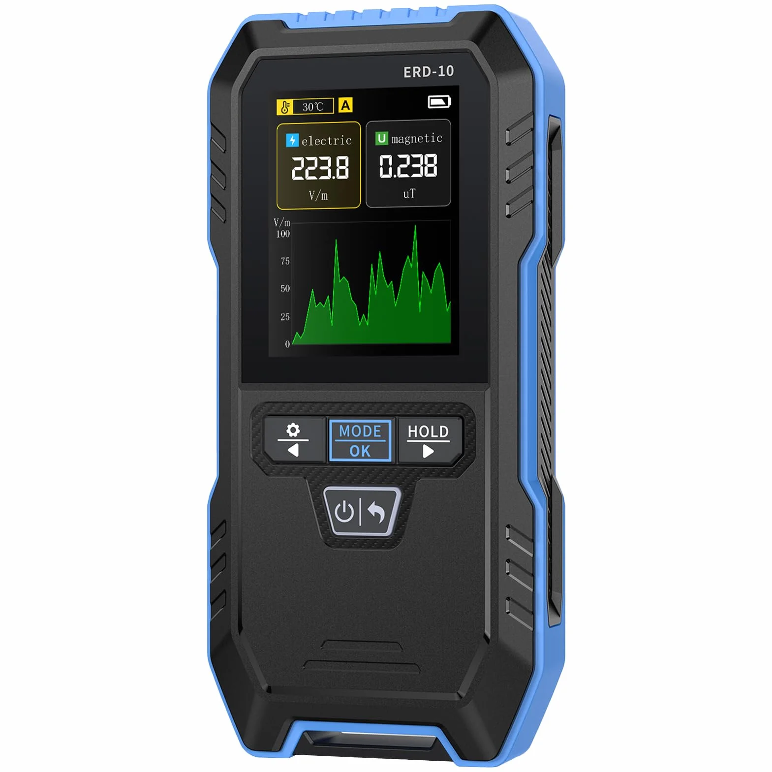 3-in-1 EMF-Messgeräte Strahlungsdetektor EF MF RF Handgehaltener Digitaler Elektromagnetische Felder Detektor LCD