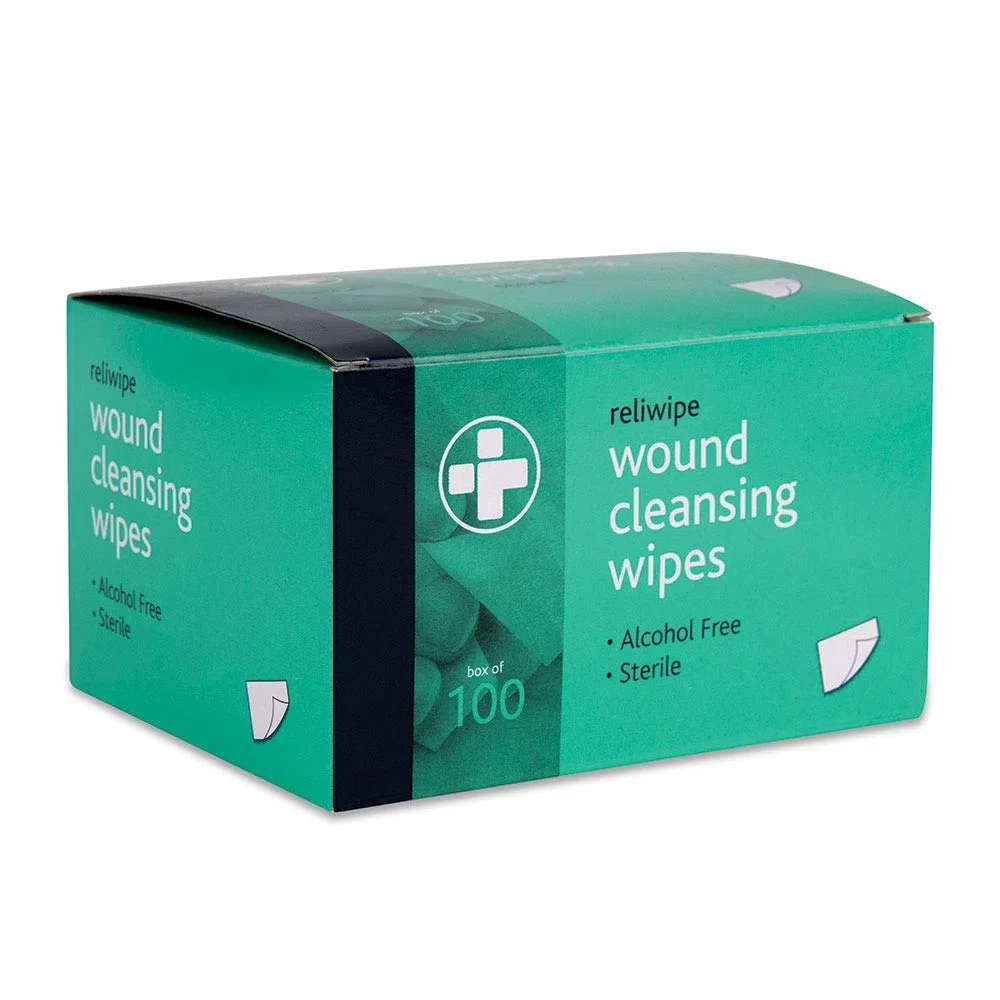 Reliance Medical 745 Reliance Reliwipe Sterile Wunde Reinigung Tücher, 100 Stück