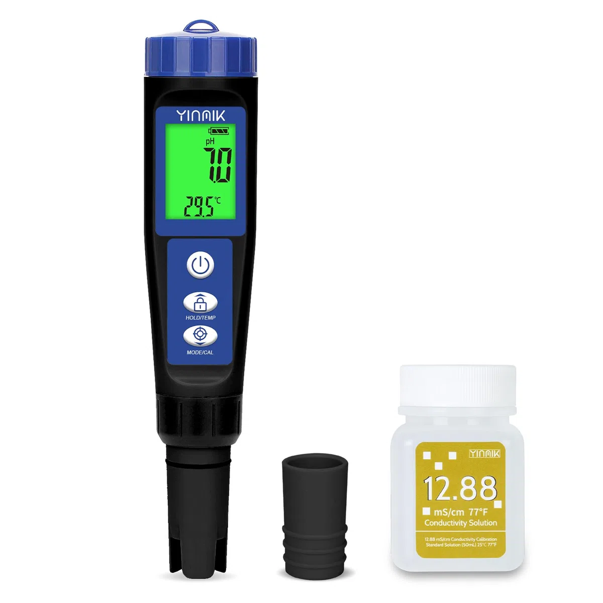 Pool pH Salz Messgerät 6-in-1 Tester für Salzwasserpools, Hydroponik, Trinkwasser
