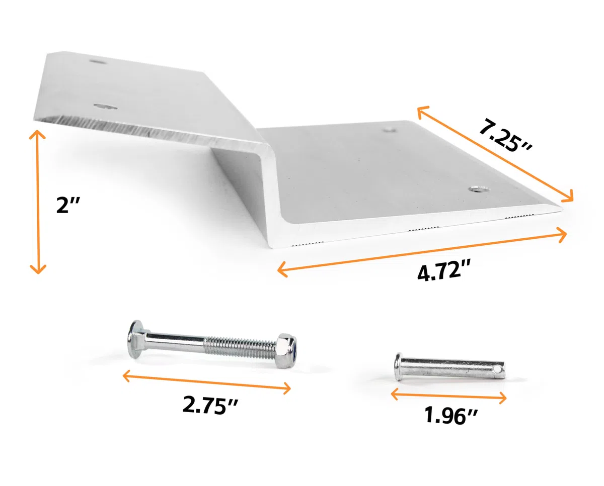 MaxxHaul 50946 Aluminium-Rampen-Top-Kit – entworfen für 5,1 x 20,3 cm große Bretter für Auto, LKW, Anhänger, Auffahrt, Schuppen, Rasenmäher