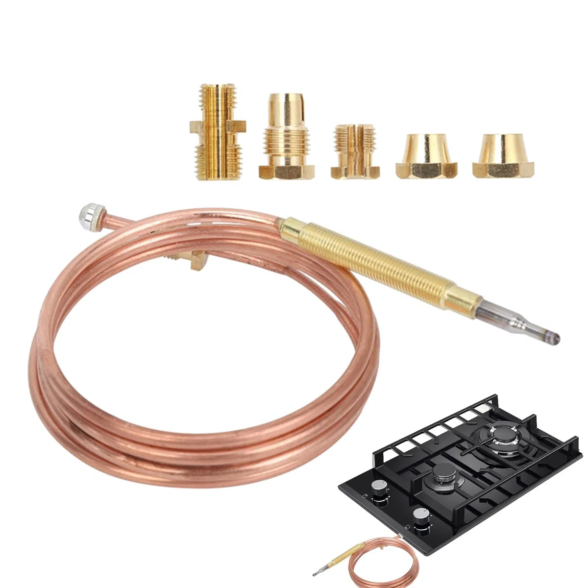 Thermoelement-Flammensensor – Isolierte Messgeräte, Präzisionseinheit, hitzebeständige Konstruktion | Industrielles Sicherheitszubehör für Kessel, F