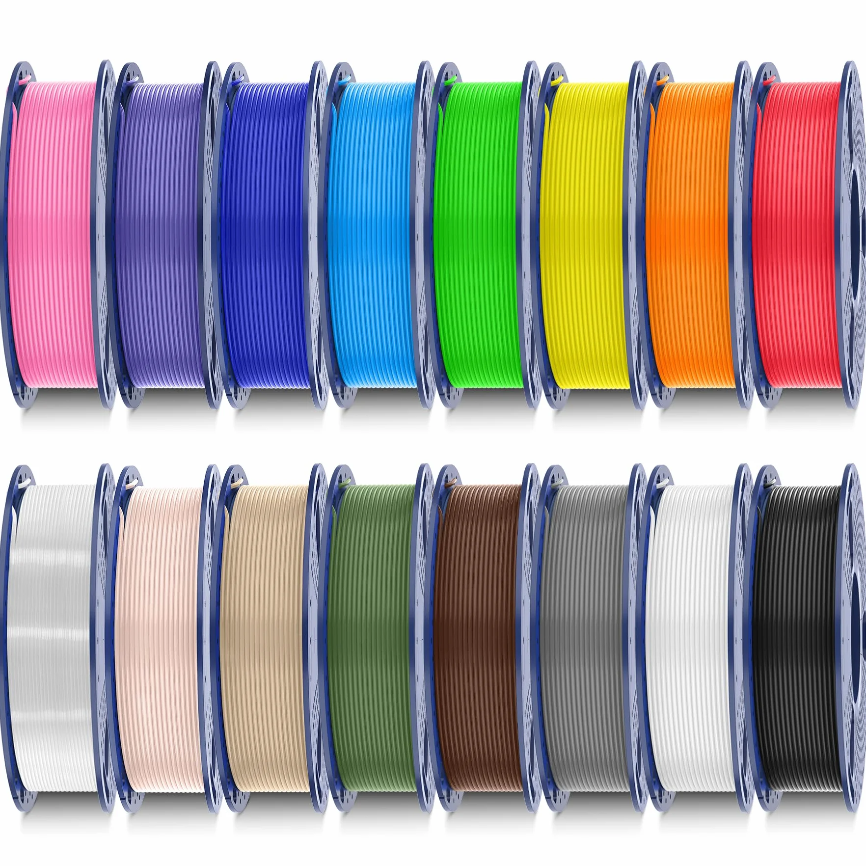 SUNLU PLA Filament 1.75mm 16 Farben Bundle 4KG Multicolor 3D Drucker Filament