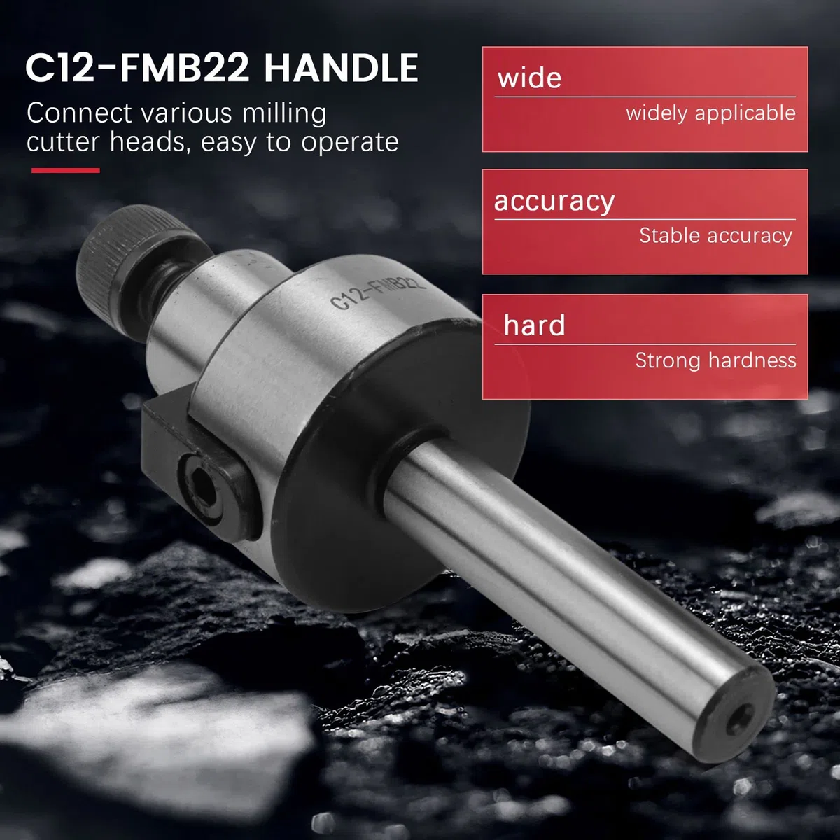 C12 FMB22 + 400R Rechter Schulter Stirn FräSer 50Mm + 10 StüCke APMT1604 Platten mit SchlüSsel für FräS Werkzeug