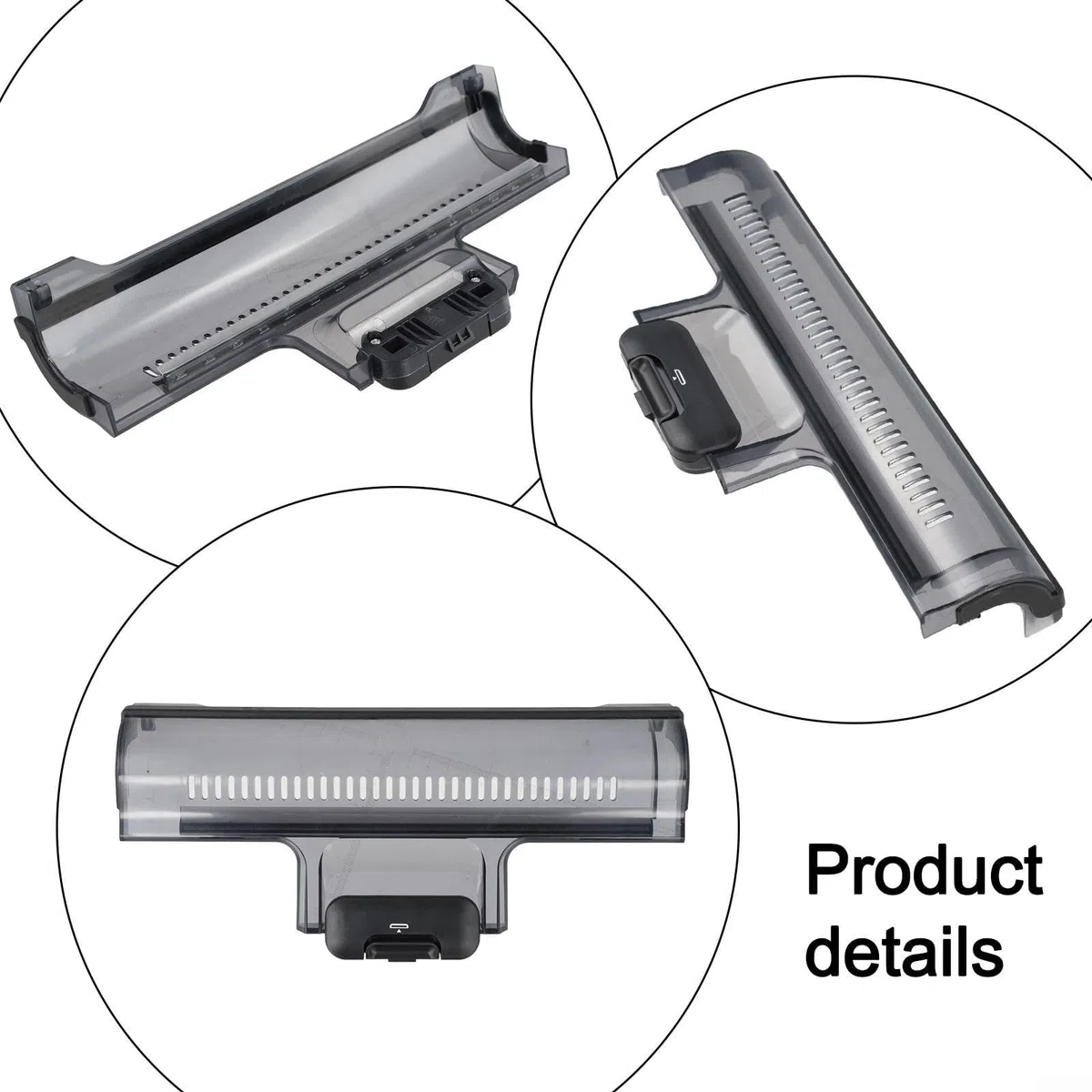 Hauptbürstenabdeckung als Ersatzteil für Tineco Floor S3 Staubsauger mit Anti-Wrap-Bodenschutzpad, einfache Montage Dank Schnalle, Polycarbonat