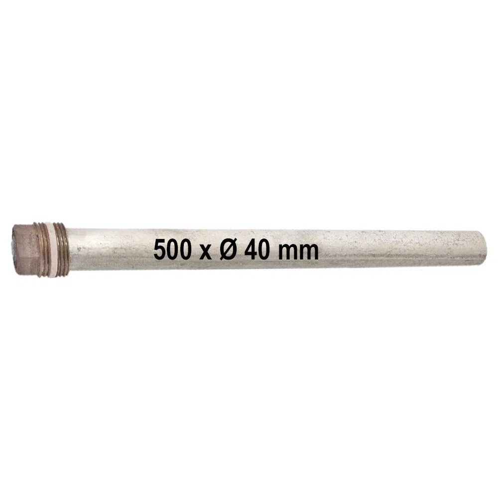 Magnesiumanode 500 x Ø40mm, DN40 1 1/2" Opferanode Schutzanode Verzehranode