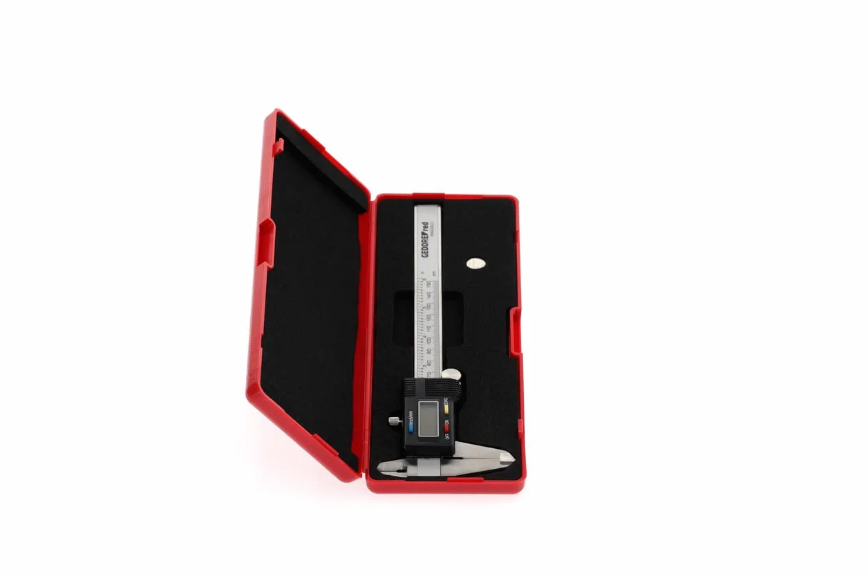 GEDORE red digitaler Messschieber, mm/Zoll-Anzeige, Messbereich: 153 mm, 6", Außen-/Innen-/Stufen-/Tiefenmessung, R94420021