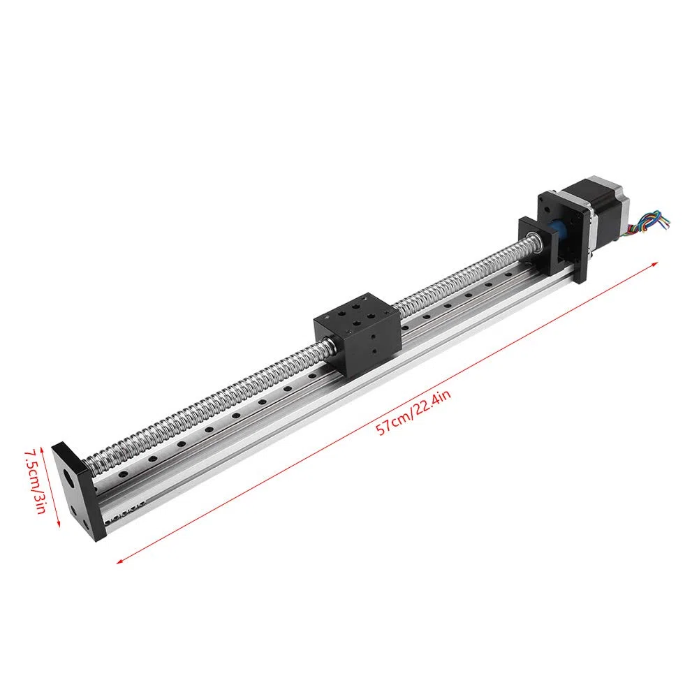 Verrückter Verkauf Linearführung Schlittentisch, Präzisionsschlittentisch Kugelumlaufspindel Linearschlittentisch Effektiver Hub 400 mm für NEMA 23-Motor