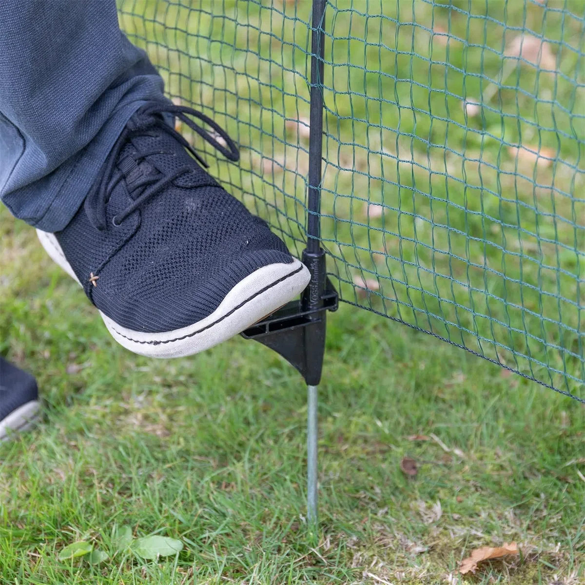 VOSS.farming Begrenzungszaun Classic 15m 90cm Kleintiernetz grün mobiler Zaun