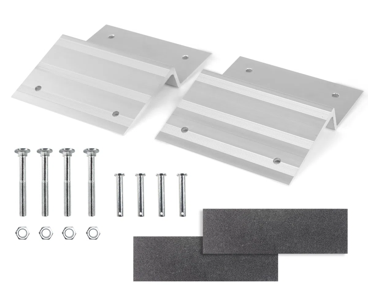 MaxxHaul 50946 Aluminium-Rampen-Top-Kit – entworfen für 5,1 x 20,3 cm große Bretter für Auto, LKW, Anhänger, Auffahrt, Schuppen, Rasenmäher