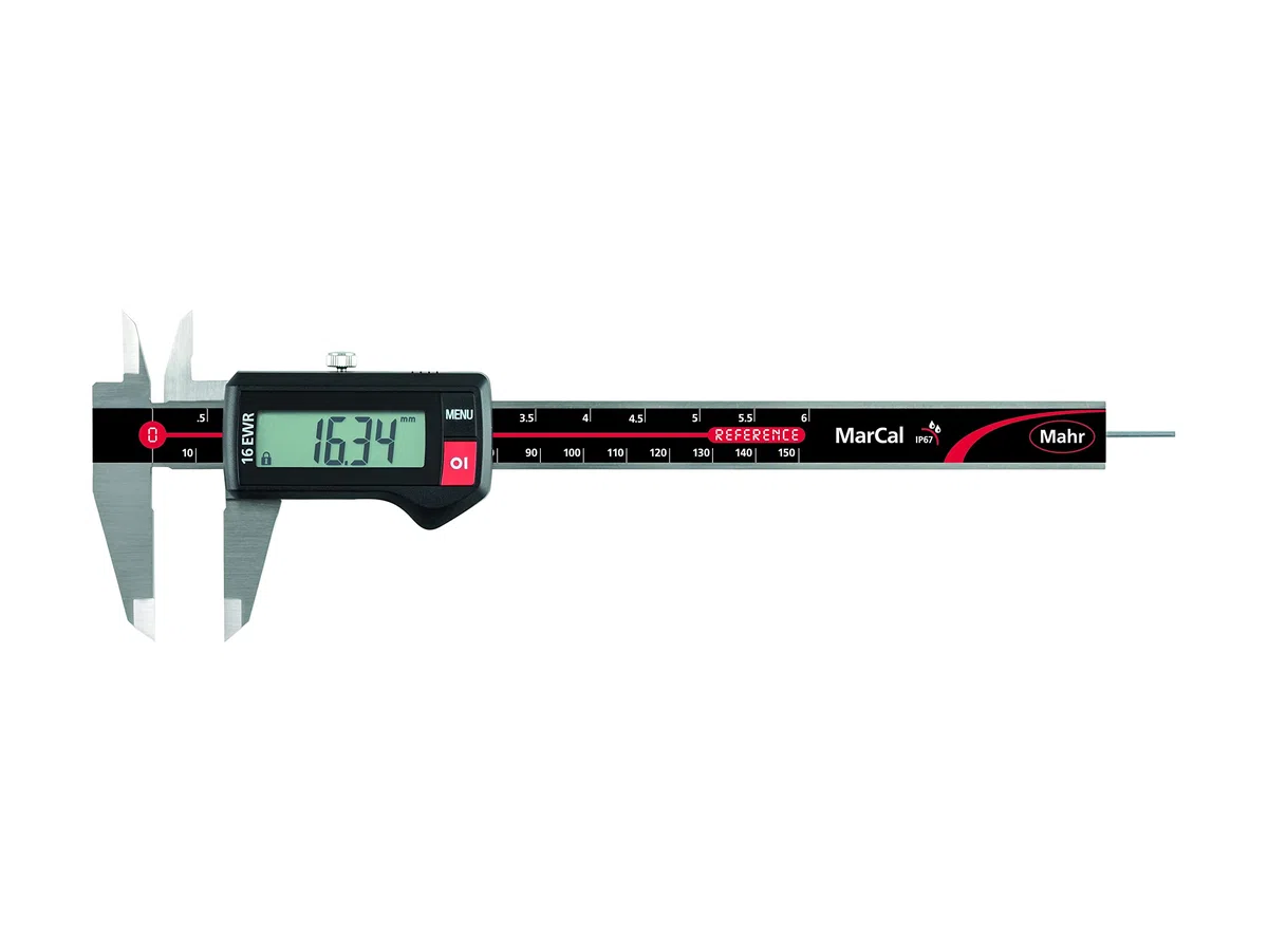 Mahr MarCal 16 EWR digitaler Messschieber (Messbereich 0-150 mm, rundes Tiefenmaß, ohne Datenschnittstelle, inkl. Feststellschraube) 4103300