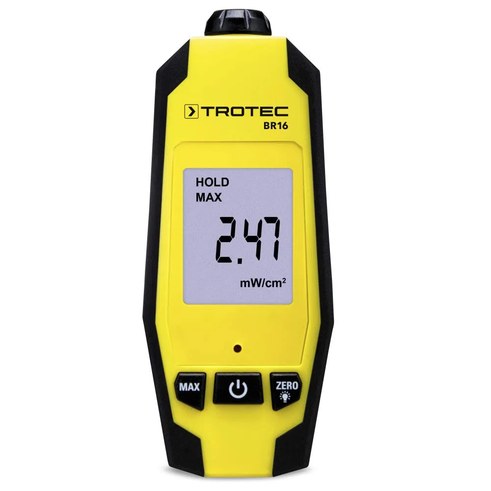 TROTEC BR16 Mikrowellen-Indikator digitaler Strahlungsdetektor Messgerät 0-9,99 mW/cm²