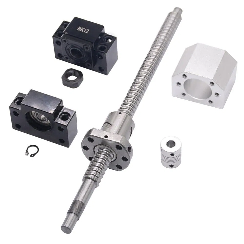 SFU1605 /1204 Kugelumlaufspindel & Festlager & Kupplung & Muttergehäuse CNC（SFU1650 750 mm Ein Satz ）