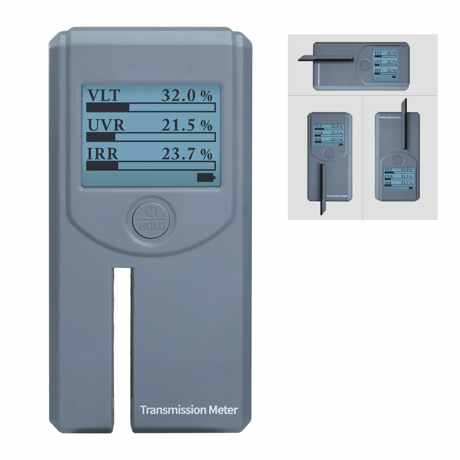 Tragbare Fenster Tönungsmessgerät Automatische Dreh Tönungsmessgerät Fenster Automatische Kalibrierung VL Messung (sichtbares Licht), UV IR Übertragung und Fenster Ablehnung Sonnenfolie