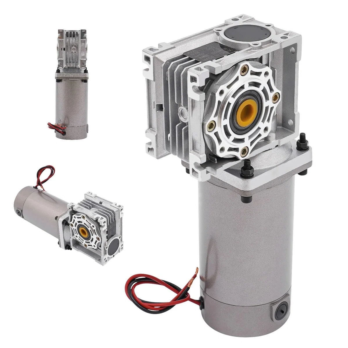 Getriebemotor 24V 300W 7,5K 1800U/min Schneckengetriebemotor IP65 Reversierbar Worm Gear Reducer Motor