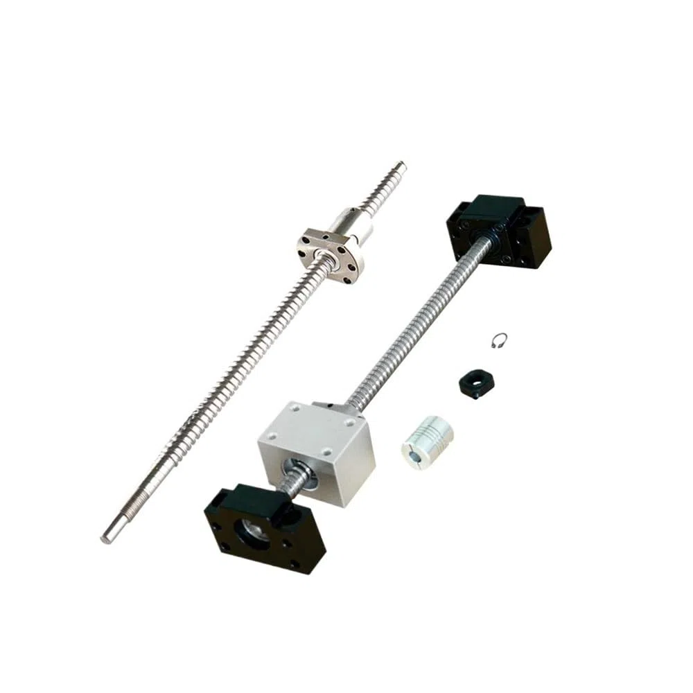 12-mm-Kugelumlaufspindel/SFU1204-Kugelumlaufspindel-Kit 200–1000 mm mit Kugelmutter + BFBK10 + 1204-Mutterngehäuse + Kupplung D20L25, passend for CNC-3D-Drucker(Sfu1204 kit,700mm)