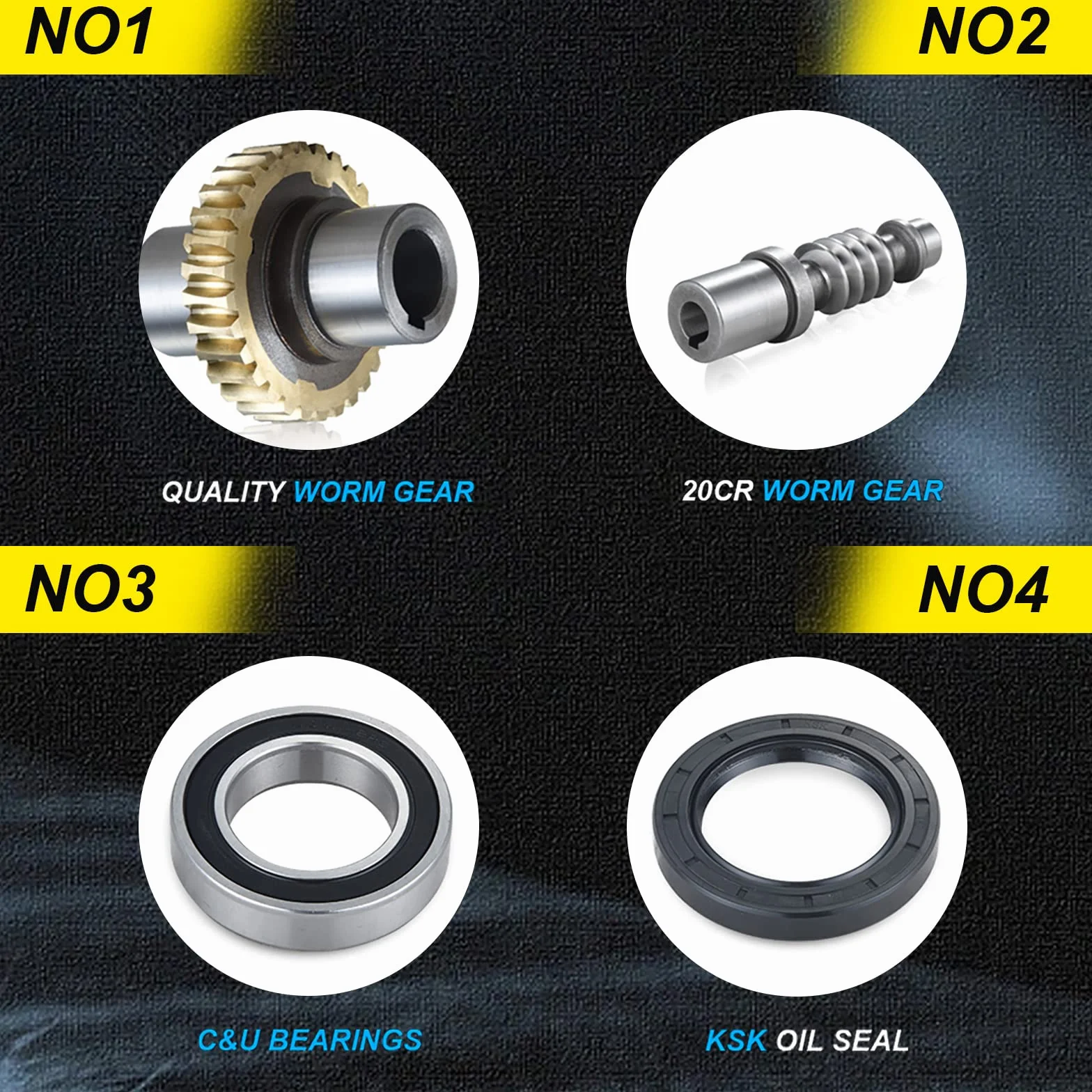 RATTMMOTOR NMRV030 Schneckengetriebe Hohes Drehmoment Eingang 11mm Ausgang 14mm Untersetzungsverhältnis 5:1 für Nema23 Schrittmotor