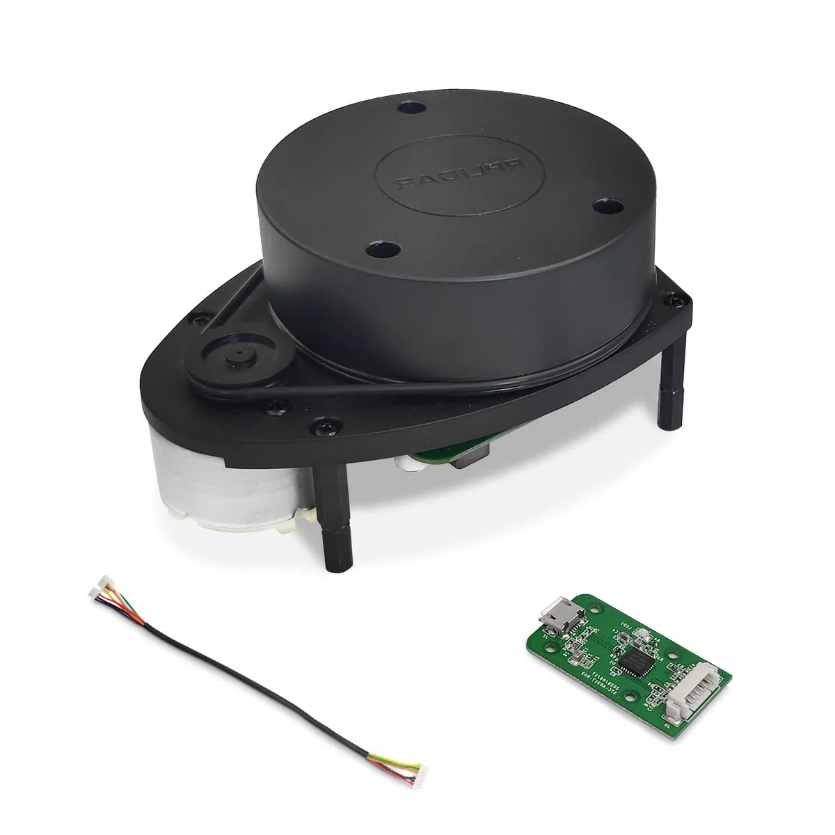 WayPonDEV RPLIDAR A1M8 Entfernungsmesser 2D 360 Grad 12 Meter Scanradius LIDAR-Sensorscanner zur Vermeidung von Hindernissen und Navigation von Robotern