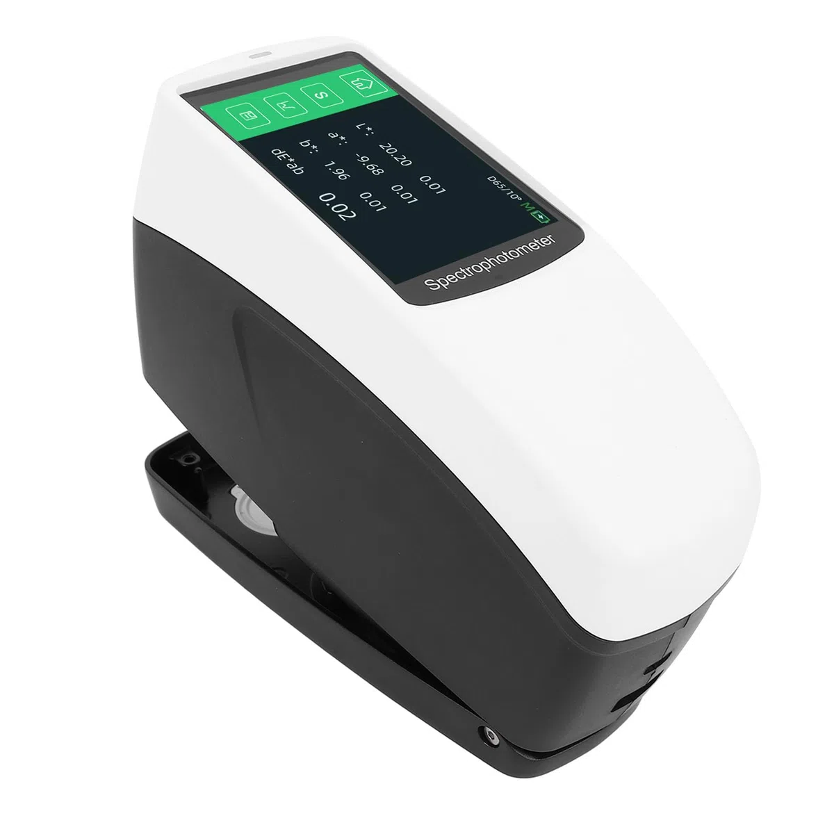Tragbares Spektrophotometer Farbspektrometer mit integriertem Positionierungsloch für Industrie-Farbanalyse