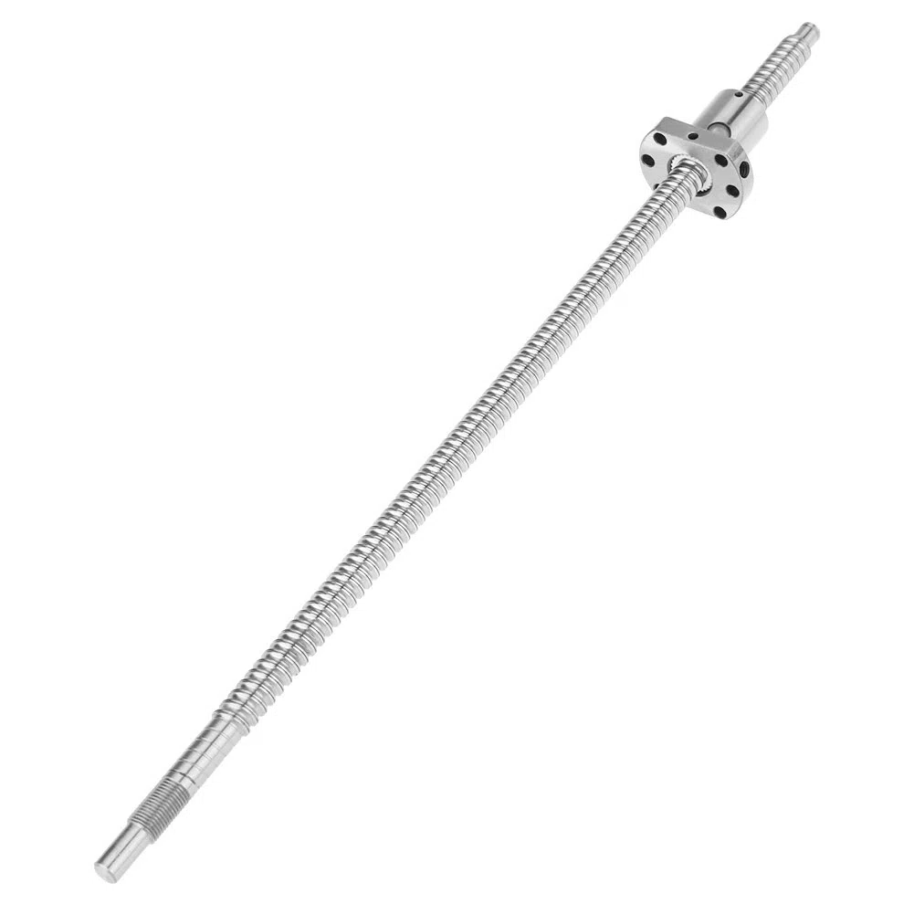 Kugelumlaufspindel SFU1204 400mm mit Kugelmutter Gerollte Gewindespindel Durchmesser 12mm Steigung 4mm Spielfreier Kugelgewindetrieb für CNC Maschinen und Linearführungen