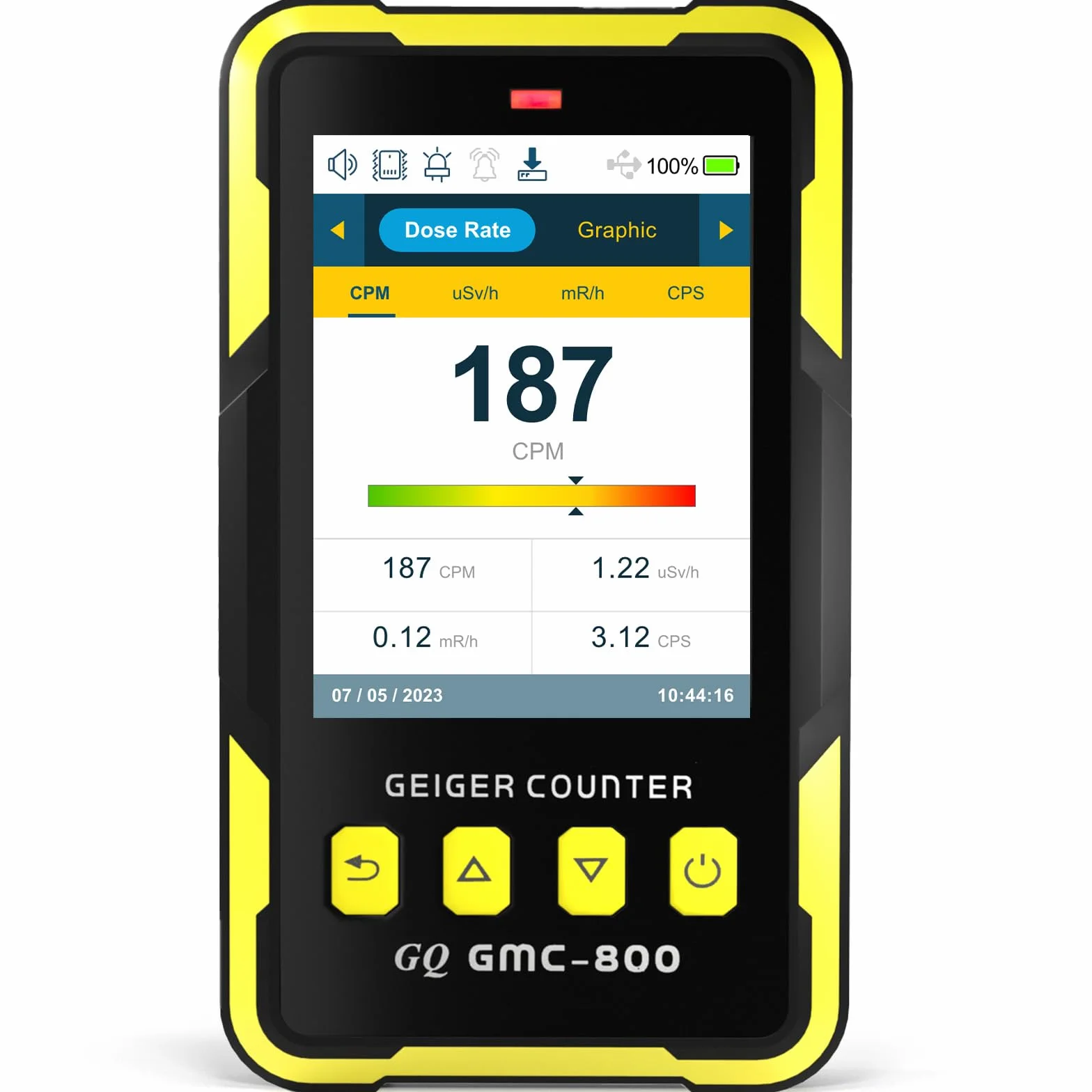 GQ GMC-800 Geigerzähler Nuklearstrahlungsdetektor Dosimeter Beta Gamma Röntgenstrahlung Tragbar