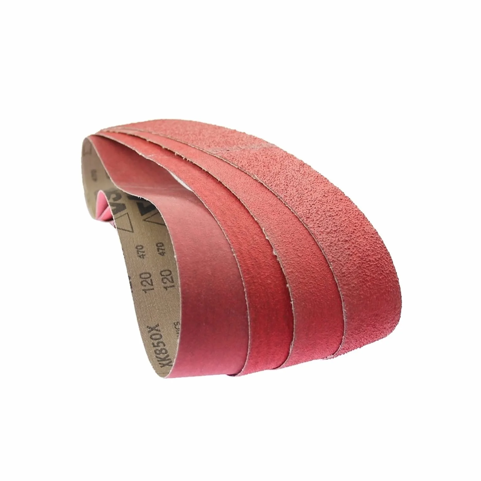 4 Stück 686 x 50 mm Keramik-Schleifbänder 27 * 2 Zoll XK850X MIX Pack P60 P80 P120 P36, for superhartes Metallschleifen