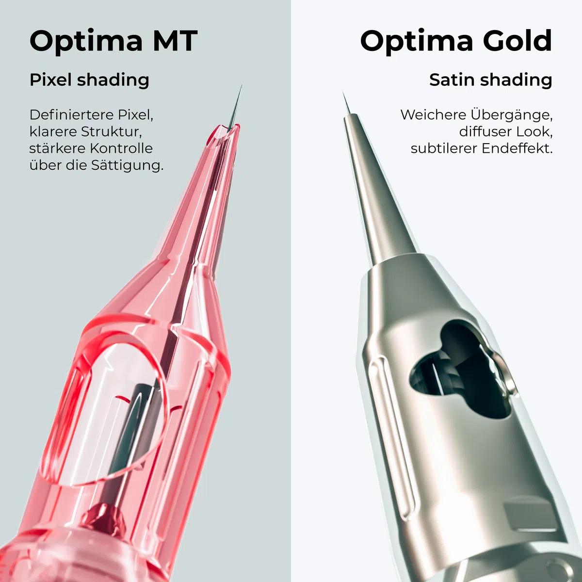 Kwadron Optima PLUS 20 Stück - 25/1RLLT - #08 0.25mm - Long Taper - Professional Permanent Makeup - Tattoo PMU Nadeln Set Cartridges - Tattoo Zubehör für Augenbraue, Eyeliner, Lip Contour