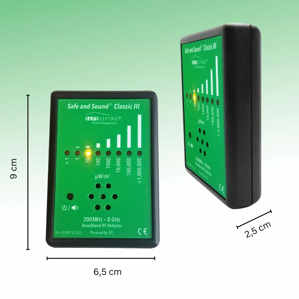 Safe and Sound Classic III HF-Detektor EMF-Messgerät elektromagnetische Strahlung 5G