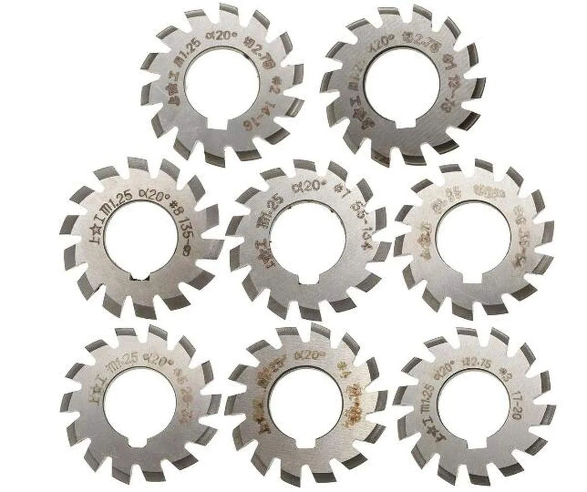 1 Stück Modul 1.25 PA20# 1-8 HSS Bohrung 22mm Involute Zahnradfräser (#7)