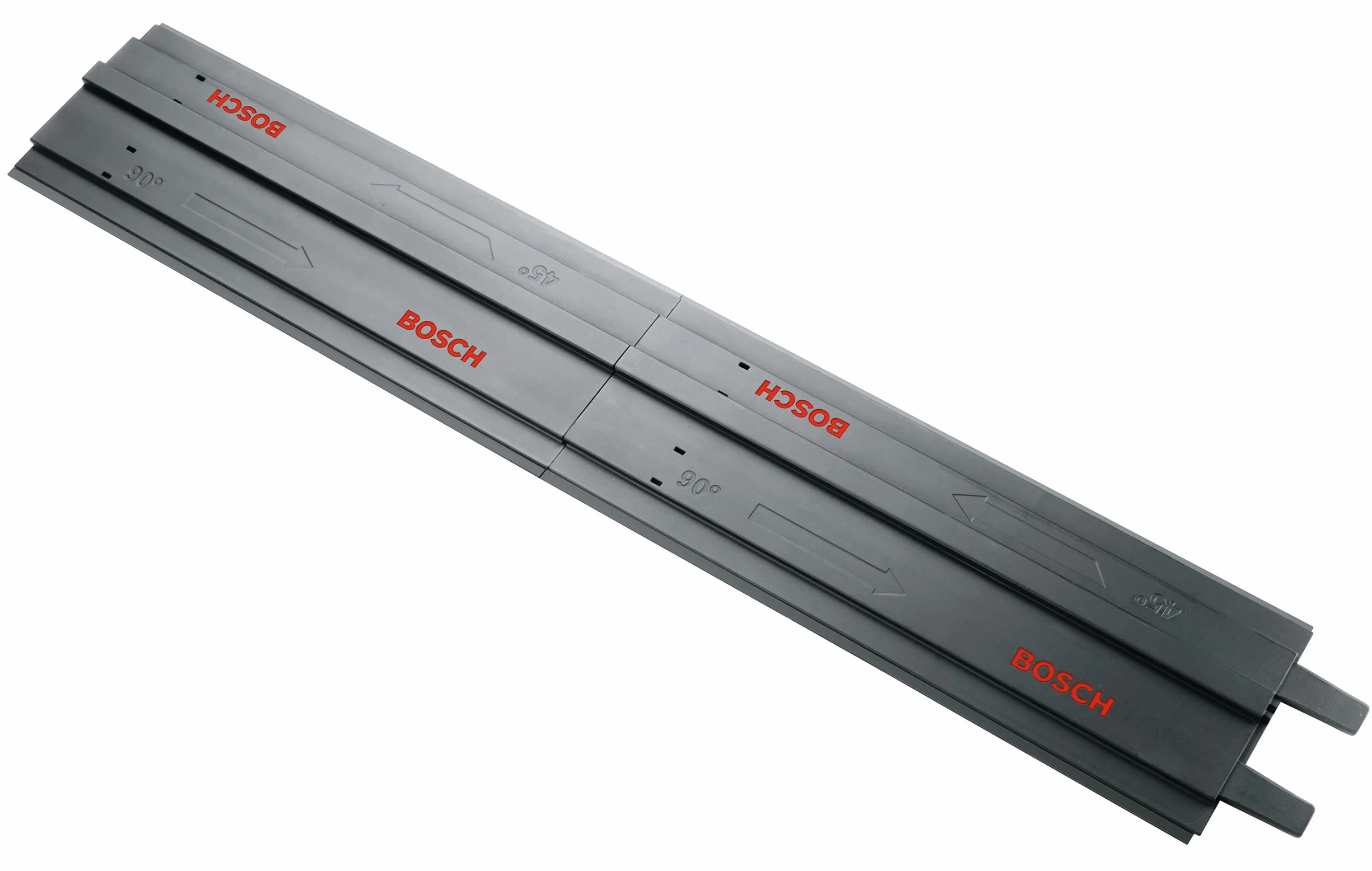 Bosch Führungsschiene Kunststoff 2x 350 mm für PKS 55A 66A 66AF Zubehör Kreissägen Schwarz