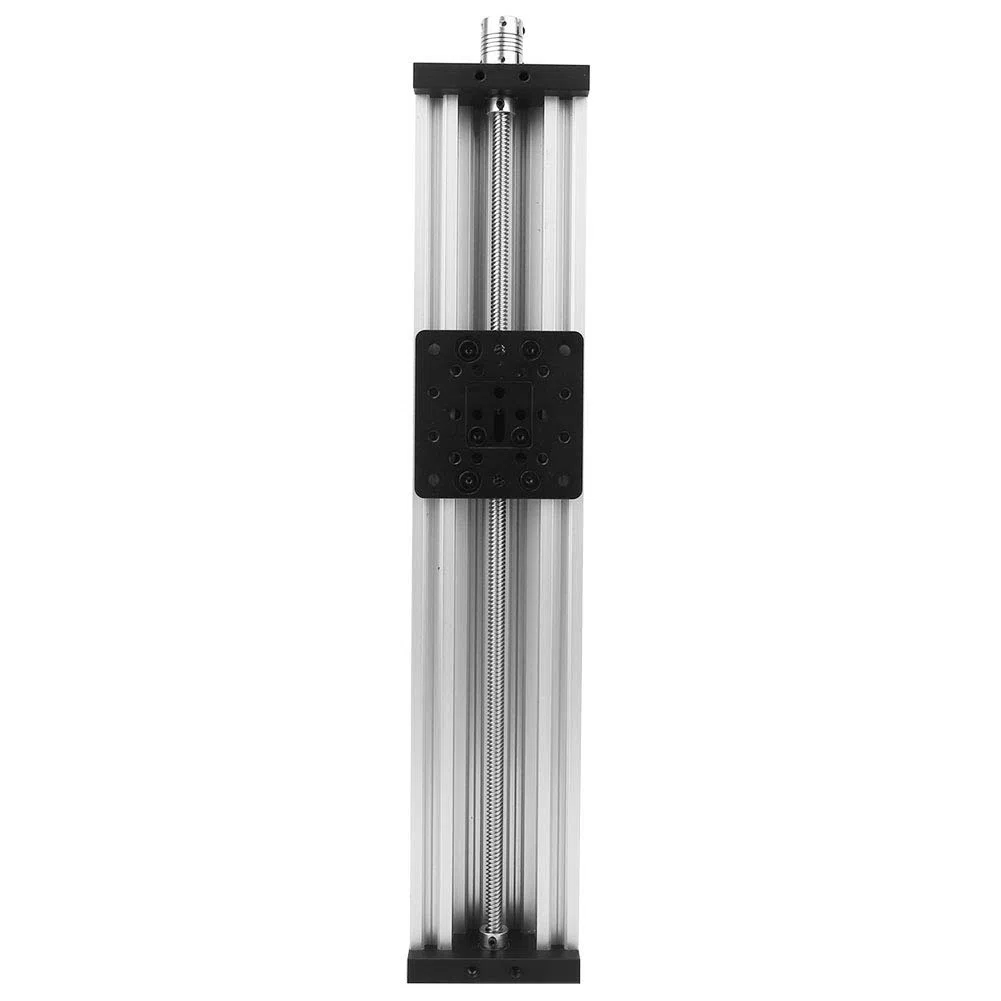 Schraubenschlitten-Lineartisch aus Aluminiumlegierung, 3D-Drucker-Graviermaschine, Schwarz, Silber, Schwarz, 400 Mm, Professionelles Zubehör (400mm #20)