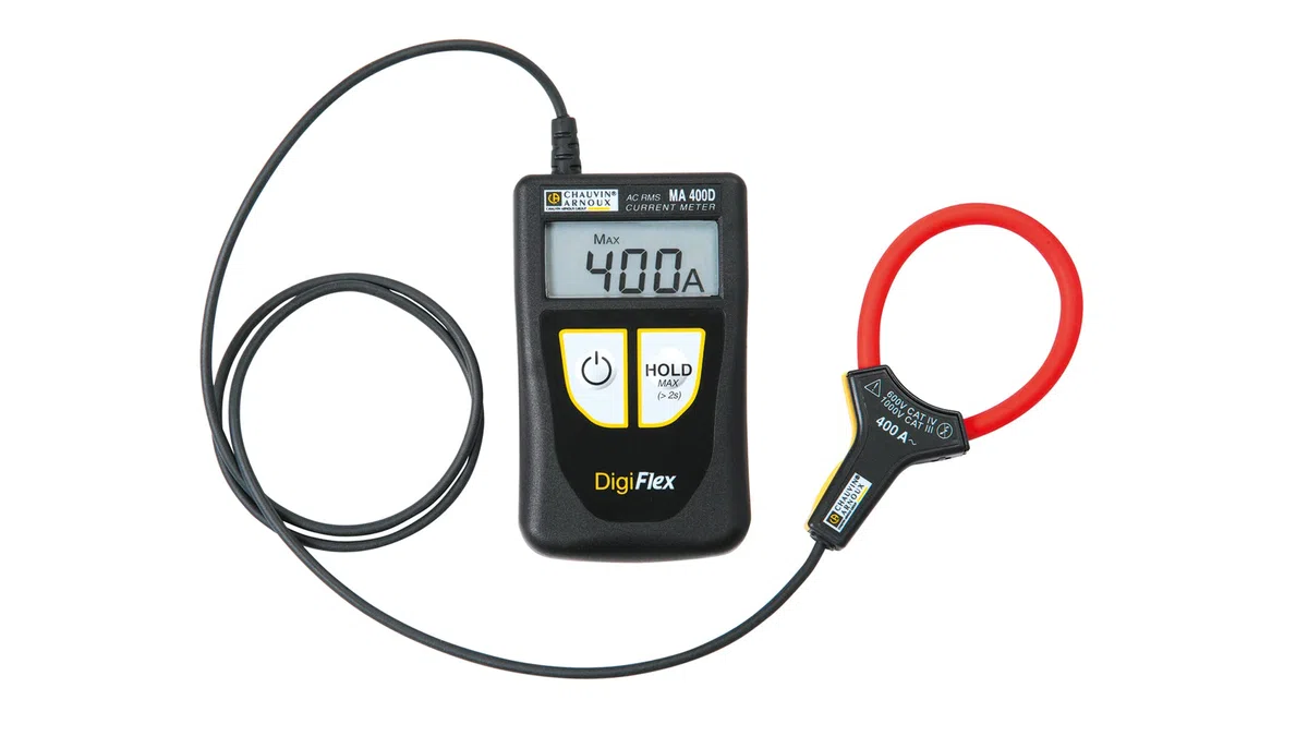 Chauvin Arnoux MA400D-170 Stromzange, Hand-Multimeter digital CAT IV 600V Anzeige (Counts): 4000, Rot, Schwarz