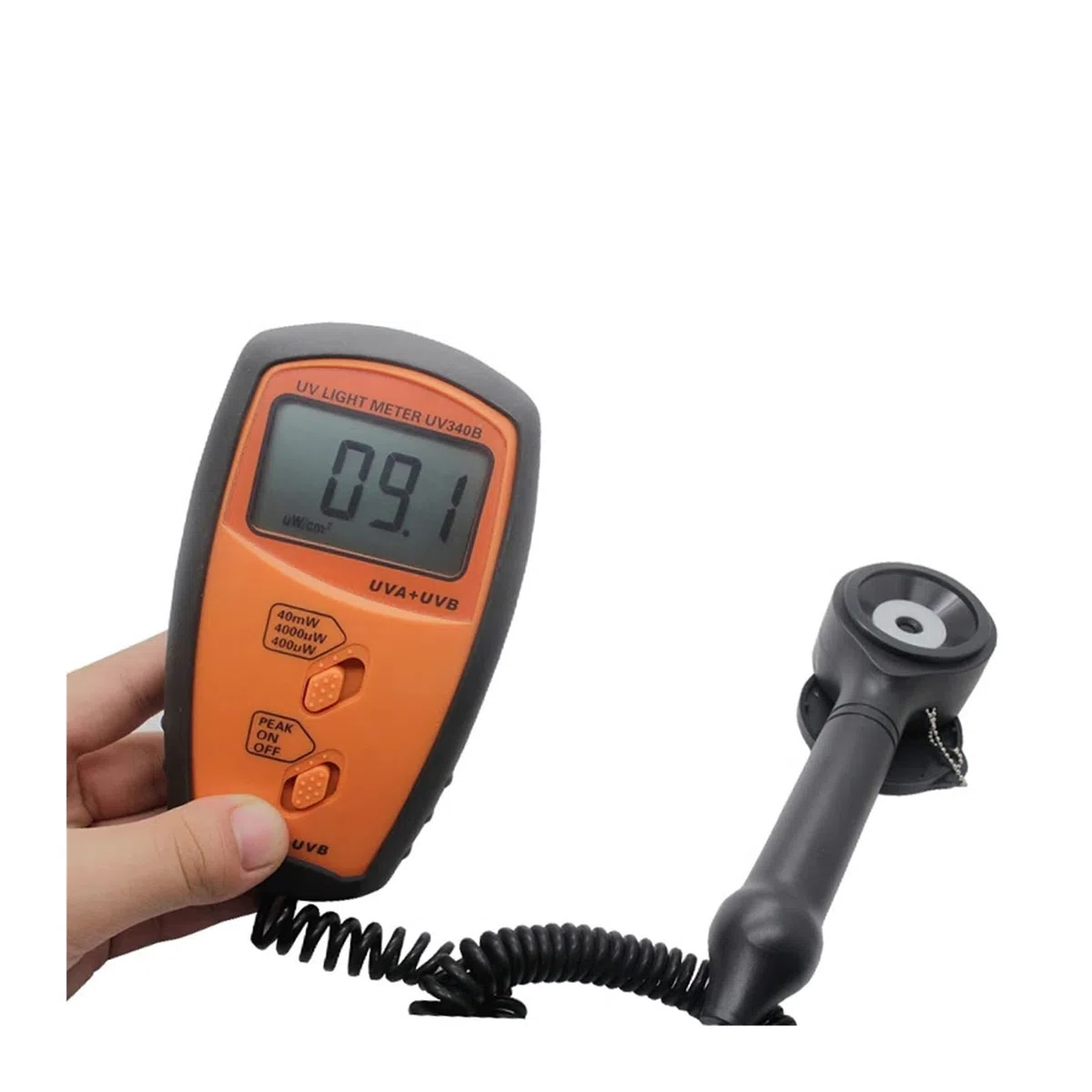 UV-Messgerät Professionelles UV-Lichtmessrät, UV-Radiometer, LCD-Display, UVA- und UVB-Messwerkzeu, hochpräziser UV-Detektor, 280 nm-380 nm