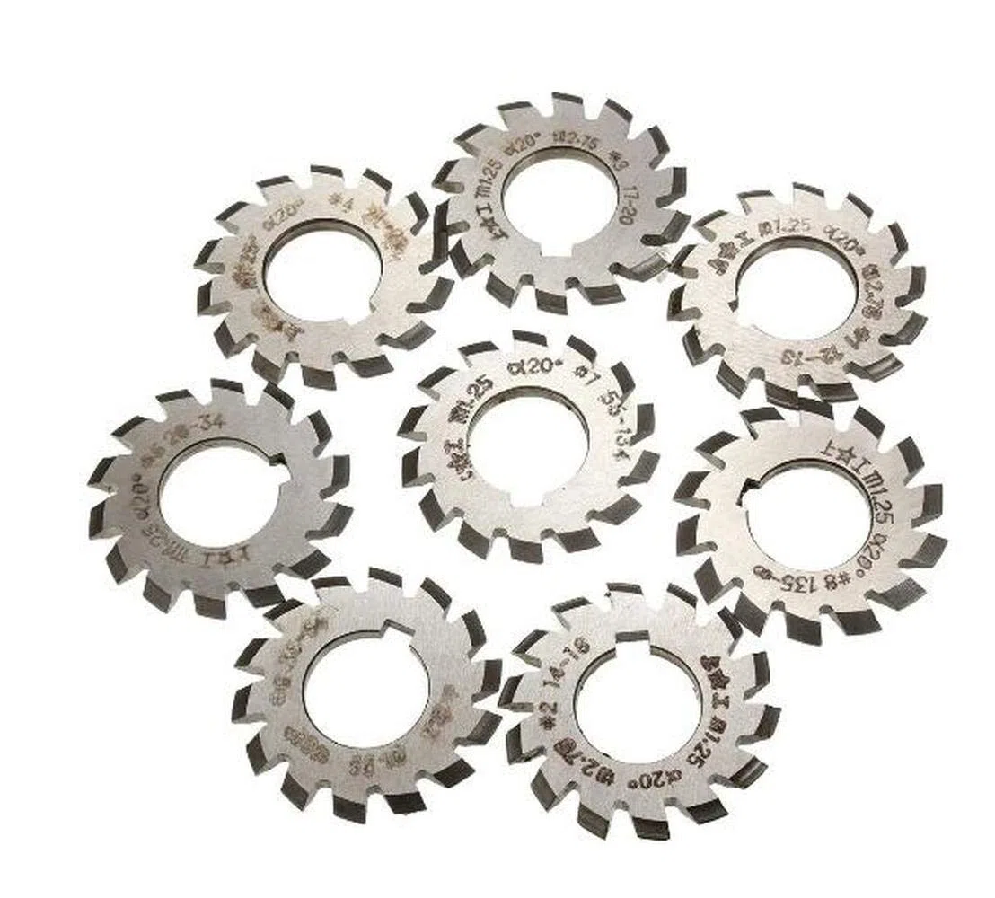 1 Stück Modul 1.25 PA20# 1-8 HSS Bohrung 22mm Involute Zahnradfräser (#7)