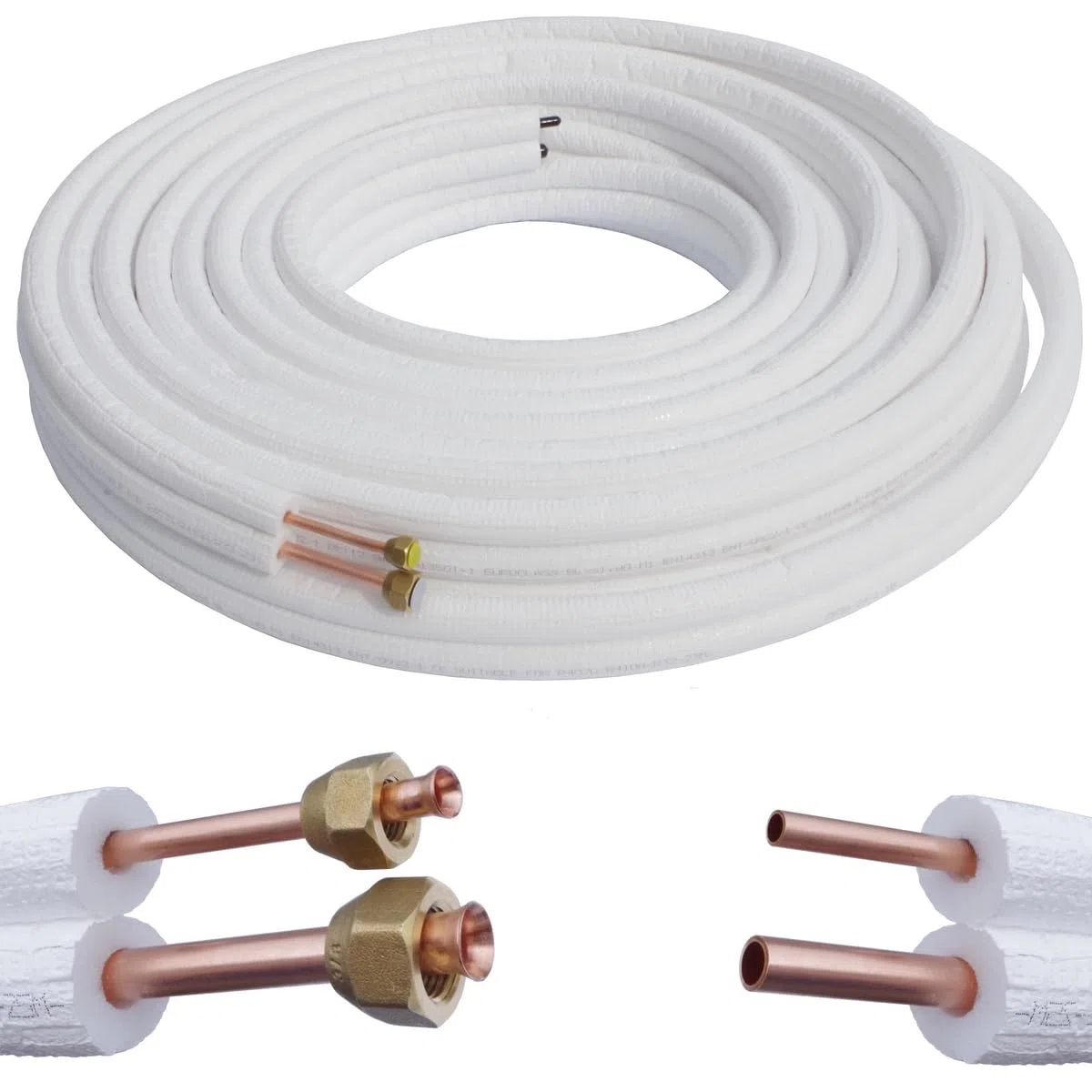 Kupferrohr Kältemittelleitung 1/4" 3/8" 1m-25m Klimaanlage Wärmepumpe R134a R290 R407C R404H R507 5m