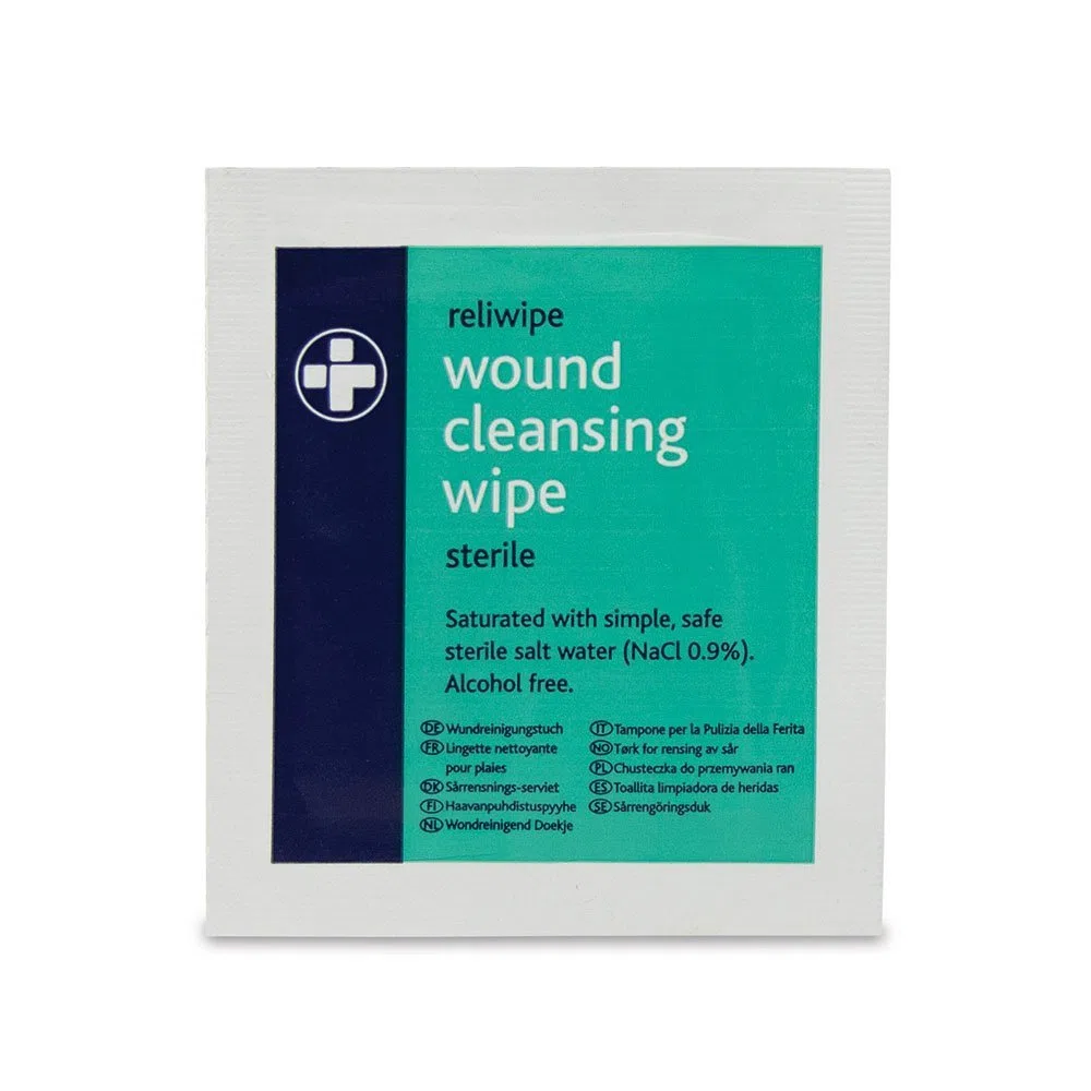 Reliance Medical 745 Reliance Reliwipe Sterile Wunde Reinigung Tücher, 100 Stück