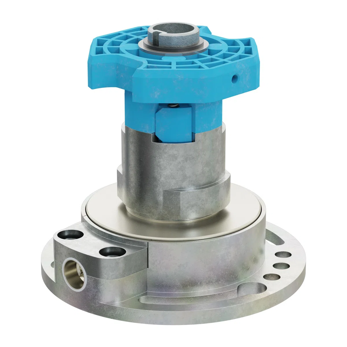 DIWARO® Kegelradgetriebe K035 Untersetzung 4:1 Antrieb 6mm Innenvierkant für SW 60 achtkant Stahlwelle