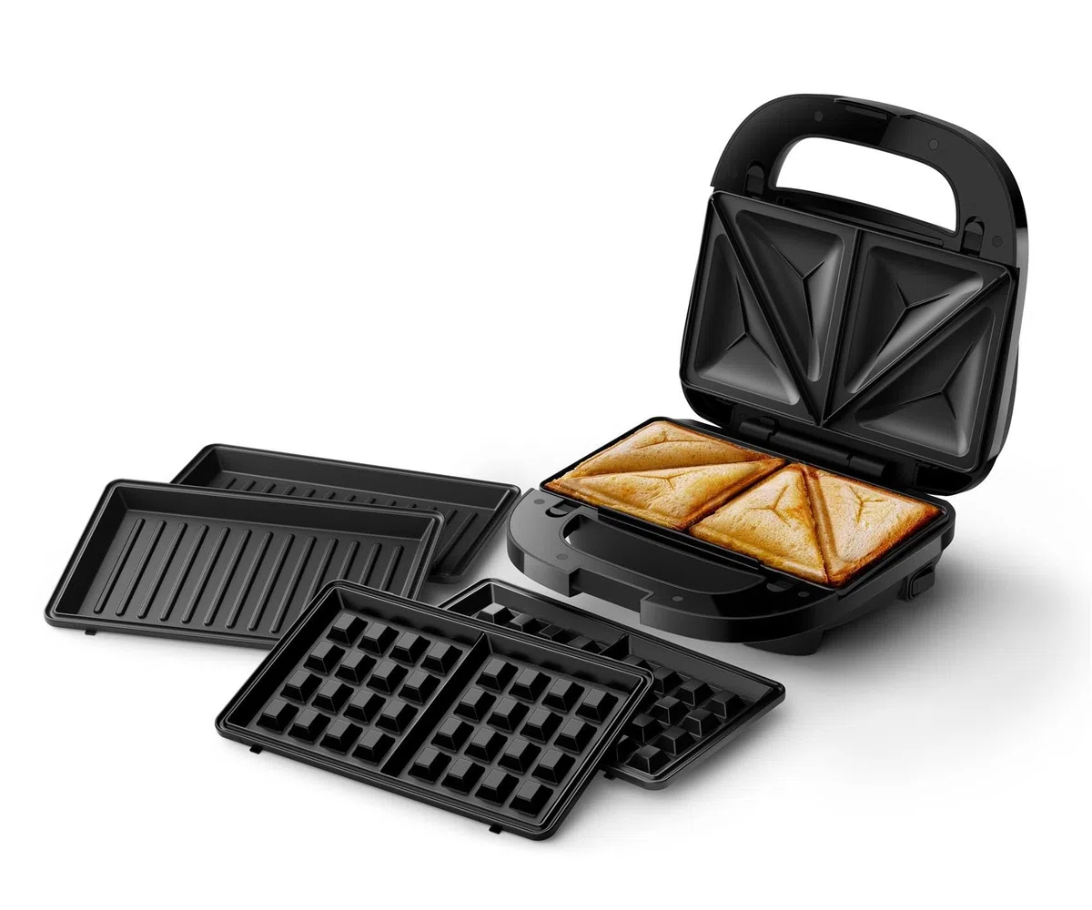 Philips 5000-Serie 3-in-1 Sandwichmaker 750W Schwarz HD2350/80