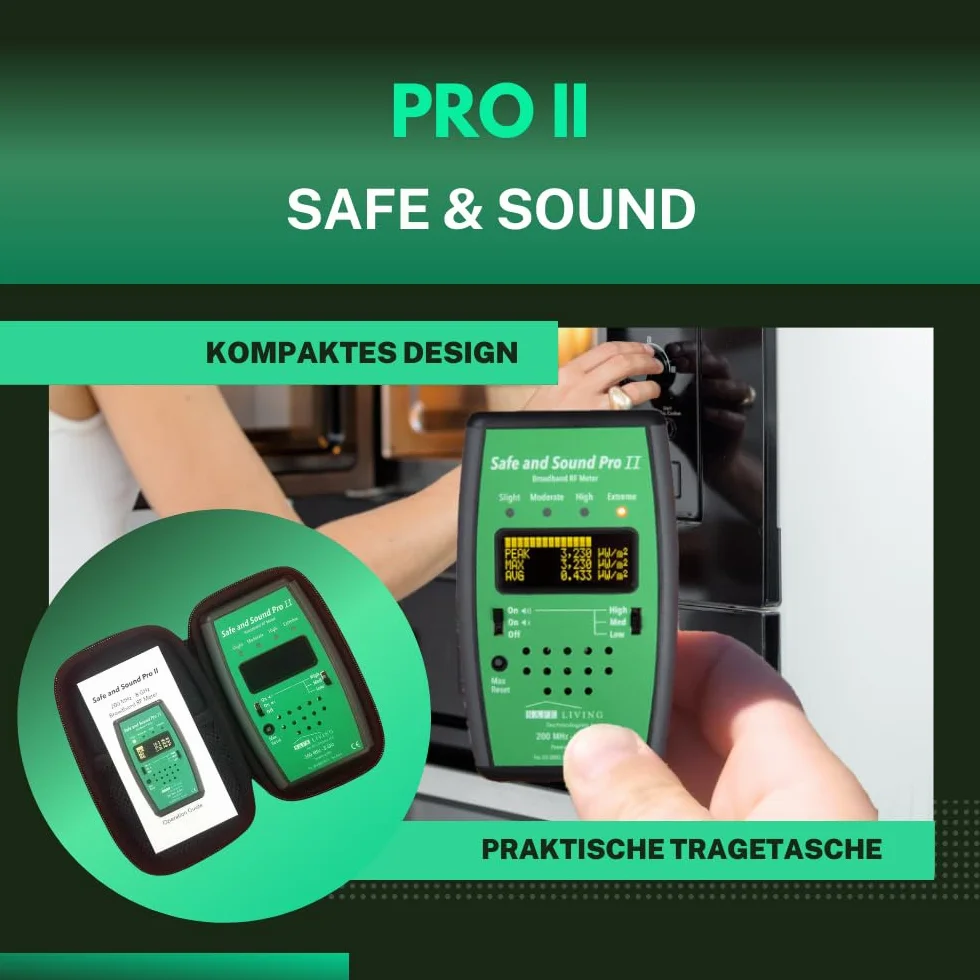 Safe & Sound Pro II HF-Detektor EMF-Messgerät elektromagnetische Strahlung