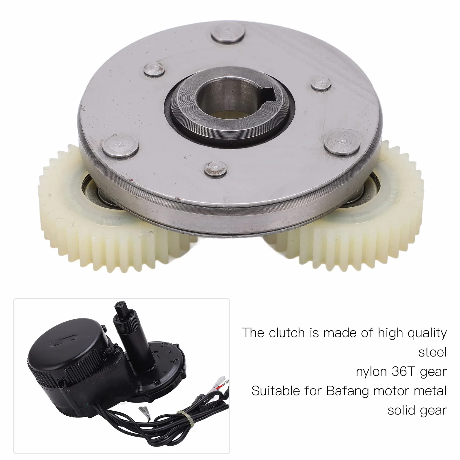 Elektrofahrrad Nylonzahnr?der, 36T, 70mm Kupplungssatz f¨¹r 250W-350W Mittelhubmotor - Zubeh?r