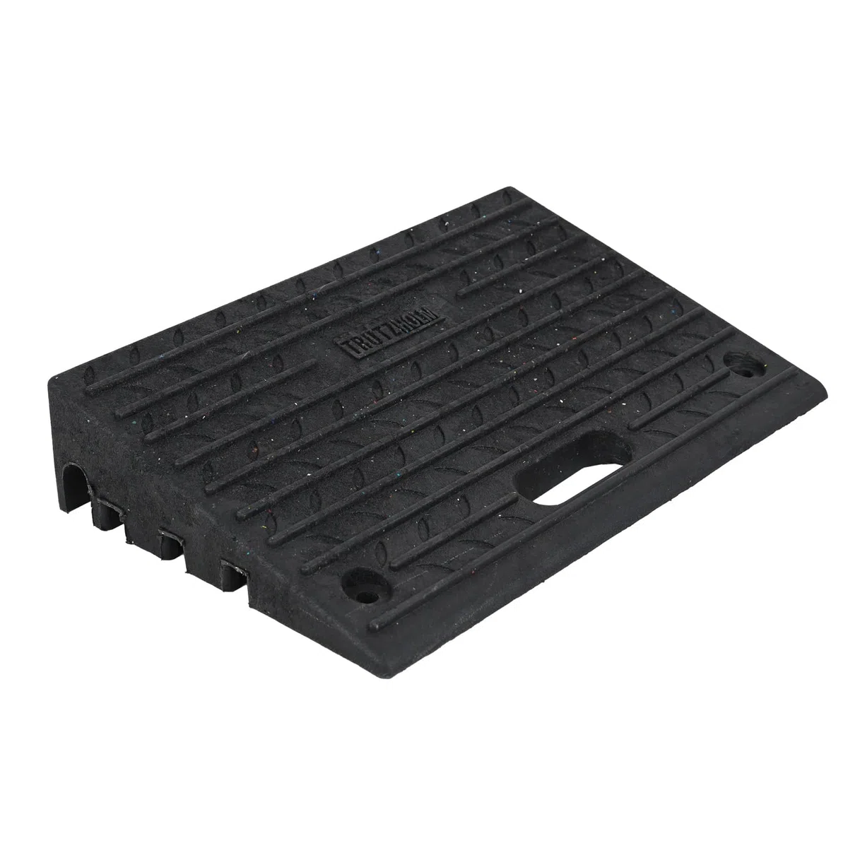 Bordsteinrampe für 10 cm Ausgleich aus Robustem Gummi - Rampe für Rollstuhl, Türschwelle, Auto, Motorrad und Bordsteinkanten - 2 Stück